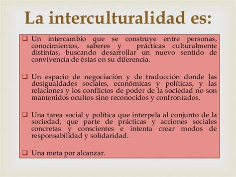 Que Es Interculturalidad Interculturalidad Relaciones Política