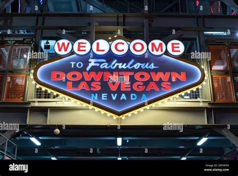A Picture Of The Welcome To Fabulous Downtown Las Vegas Sign At The