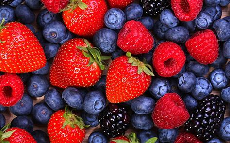 HD Wallpaper Blueberries Texture Fruit Strawberries Food And Drink Berry Fruit Wallpaper