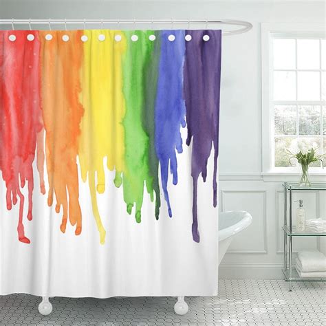 Colorful Love Watercolor Rainbow Colors Gay Lesbian Lgbt Yellow