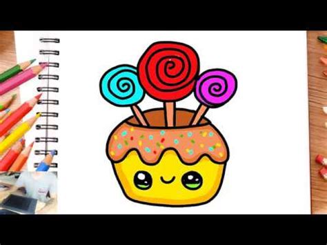 Coloriage kawaii gratuit à imprimer sur hugolescargotcom. Comment dessiner boite de bonbons kawaii Dessin facile ...