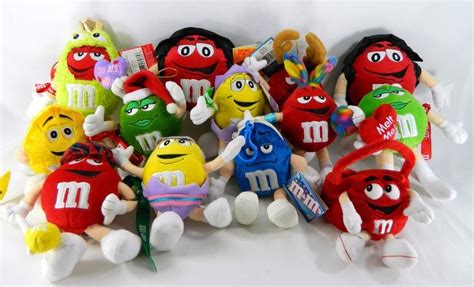 13 Mandm Candy Character Plush Doll Stuffed Toys Lot Mandms Mars Holidays