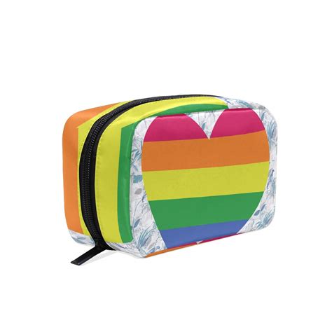 Cosmetic Baggay Lesbian Parade Makeup Storage Case With Zipperlarge Capacity Pouch