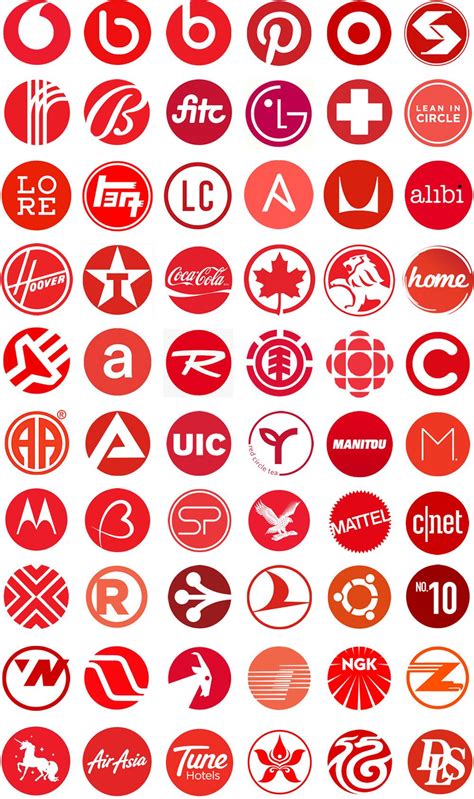 Car Brand Logos Red