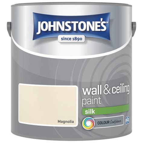 Johnstones Paint Vinyl Silk Emulsion Magnolia 25l Bandm