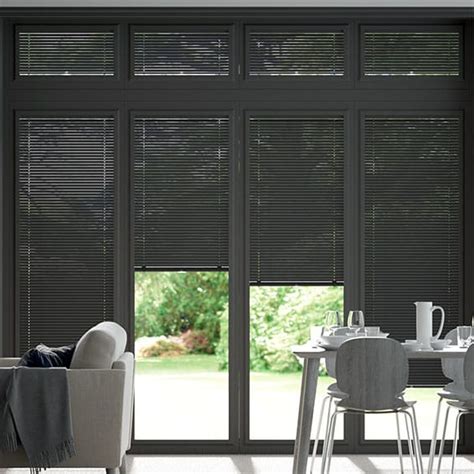 No Drill Blinds Grey Perfect Fit Venetian Blinds For