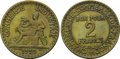 Frankreich 2 Francs 1923 3 Republik 1871 1940 Ss Vz Ma Shops