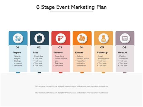 6 Stage Event Marketing Plan Presentation Graphics Presentation