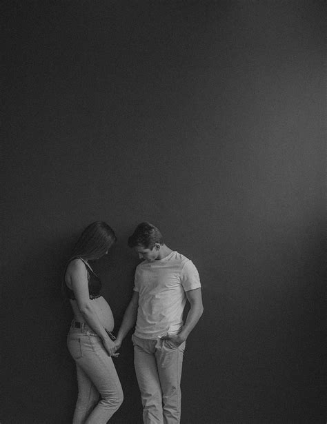 An Intimate Day With Couple Alex And Noah Capturing Their Maternity Pictures In An Indoor Salt
