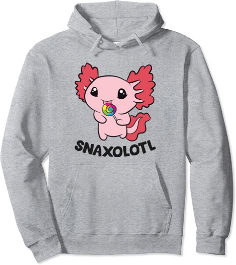 Cute Axolotl Lover Snaxolotl Kawaii Axolotl Pullover Hoodie Amazonde