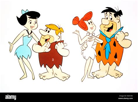 The Flintstones From Left Betty Rubble Barney Rubble Wilma Flintstone Fred Flintstone