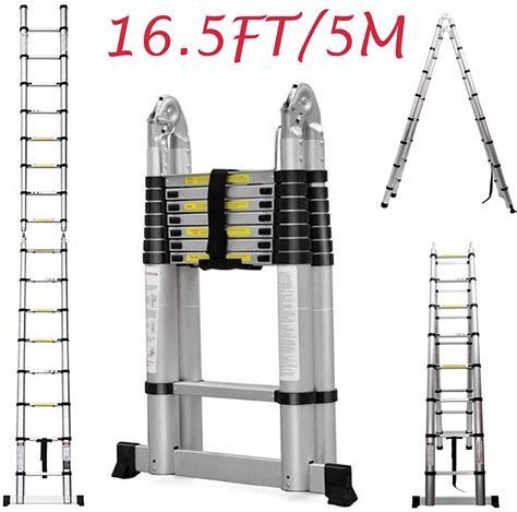 Telescopic Ladder 32m105ft Multi Purpose Aluminium Telescoping