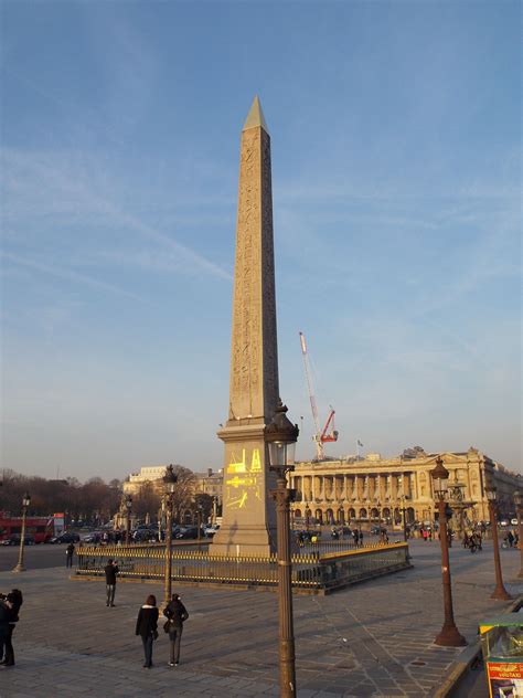 Obélisque Place De La Concorde Paris France Dec 2013 Concorde París