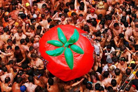 Just Enjoy The La Tomatina Festival Of Spain