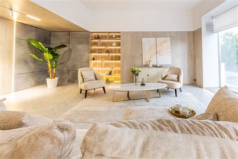 Modern Interior Design Of The Living Area In The Studio Apartment In