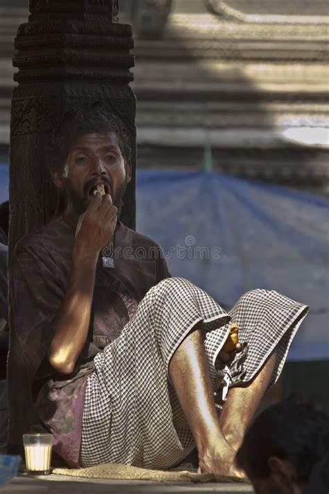 nepali man wearing the traditional hat editorial photography image of topi kathmandu 42931237