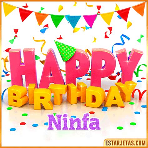 Feliz Cumpleaños Ninfa Imágenes  Tarjetas Y Mensajes