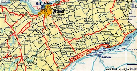Ontario Highway 43 Route Map The Kings Highways Of Ontario
