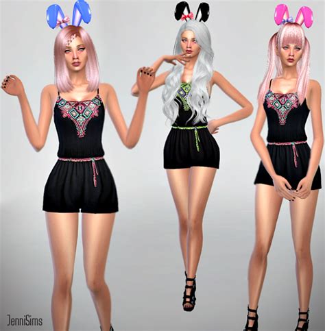 Sims 4 Ccs The Best Accessory Bunny Ears Bow By Jennisims
