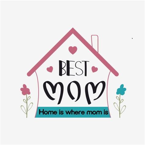Best Mom Ever Clipart Hd Png Best Mom Art Word Svg Flower House