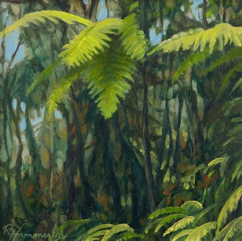Painting Tree Fern 8 X 8 Image After Photos And Sketche Flickr