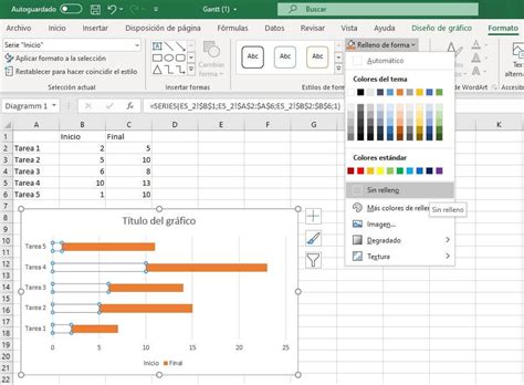 Cómo Crear Un Diagrama De Gantt En Excel Tutorial Ionos