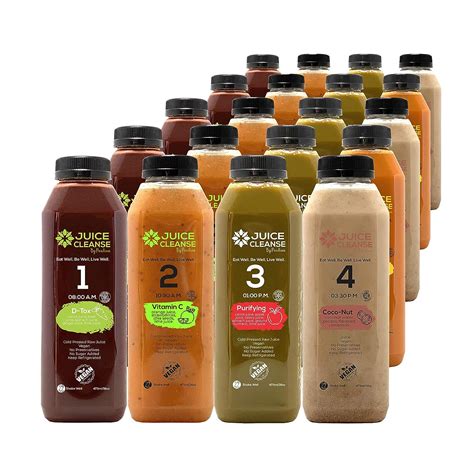 Cold Pressed 5 Day 34 Juice Cleanse Program Natural Detox Organic Plant Based