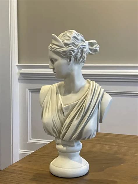 Artemis Diana Bust Head Greek Roman Goddess Statue Sculpture Tall