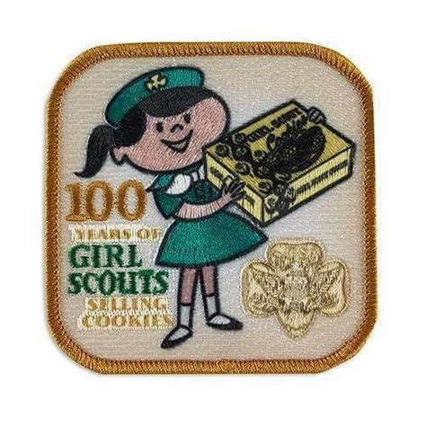 100 Year Of Selling Cookies Patch Girl Scout Crafts Girl Patches