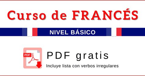 Curso de francés online gratis PDF para principiantes