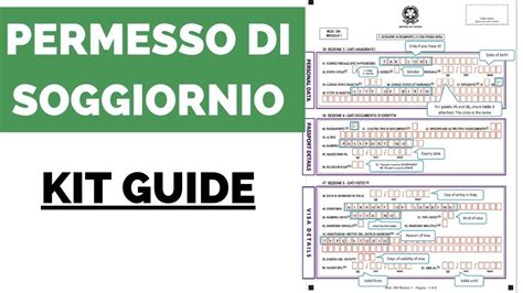 Permesso Di Soggiorno Kit Compilation Guide Come Compilare Modulo