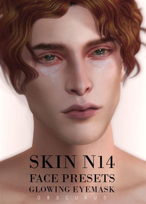 Skin N14 Glowing Eyemasks And Presets The Sims 4 Skin Sims 4 Hair