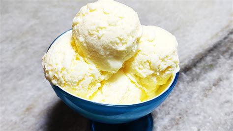 Custard Ice Cream Recipe How To Make Custard Ice Cream Custard Powder Ice Cream Recipe Youtube