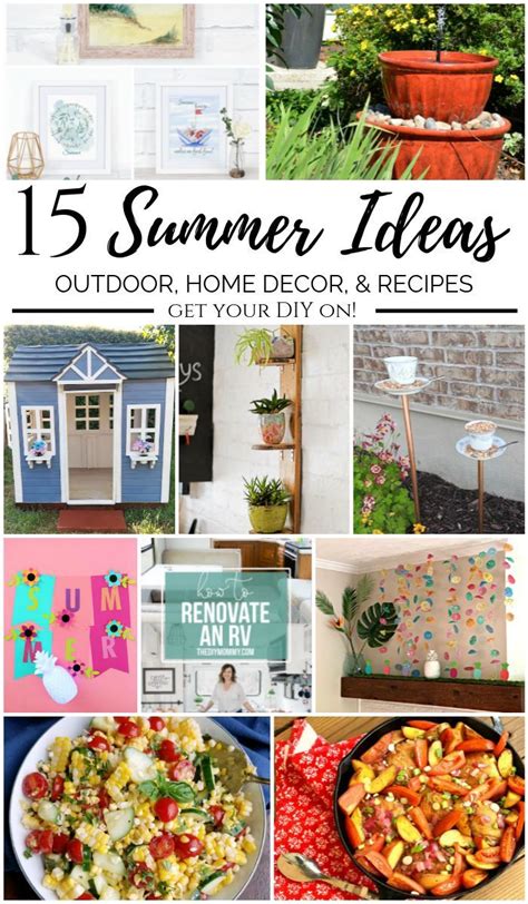 15 Fun Diy Summer Projects Sf Link Party Features Summer Diy