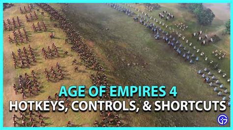 Age Of Empires 4 Hotkeys Controls Shortcuts And Rebinds List