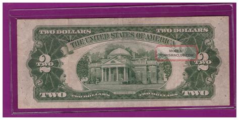 1928d 2 Dollar Bill Old Us Note Legal Tender Paper Money Currency Red