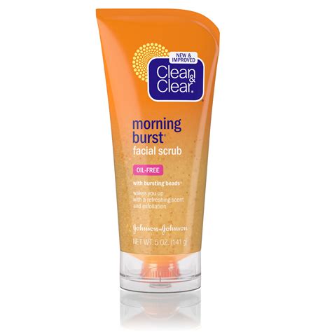 Clean And Clear Morning Burst Oil Free Exfoliating Face Scrub 5 Oz