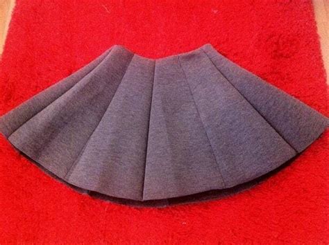 Grey Casual Flare Mini Skirt Sheinsheinside