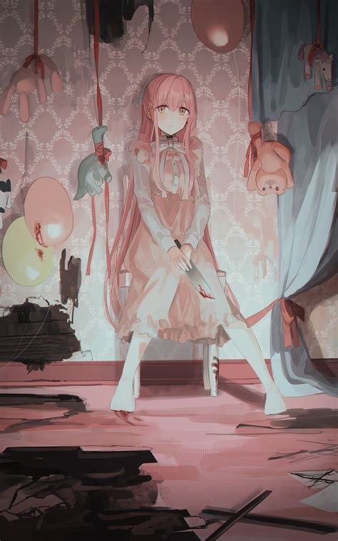 Anime Girl Yandere Wallpapers Wallpaper Cave