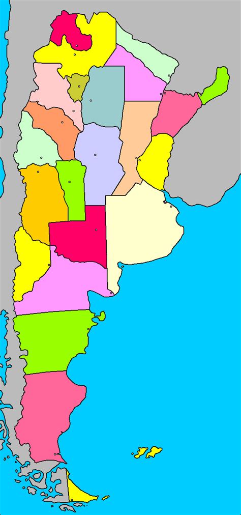 Mapa Mudo De La Argentina