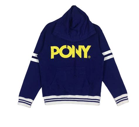 Vintage Pony Hoodies Sweater Printed Logo Grailed