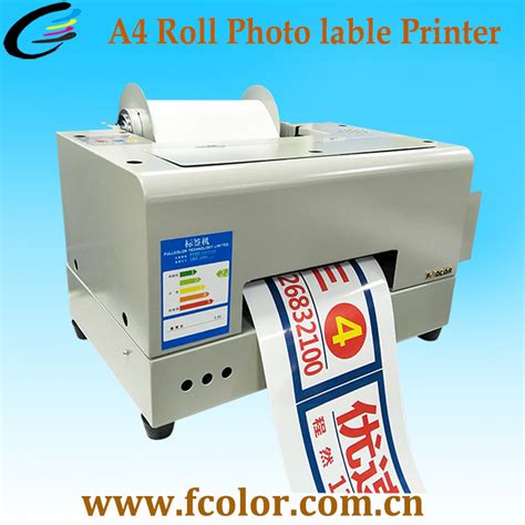 Inkjet Roll Label Printing Machine For Color Sticker China Printer