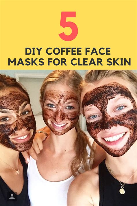 Diy Coffee Face Masks For Clear Skin Beauty By Gizzy Coffee Face Mask Glowing Skin Mask
