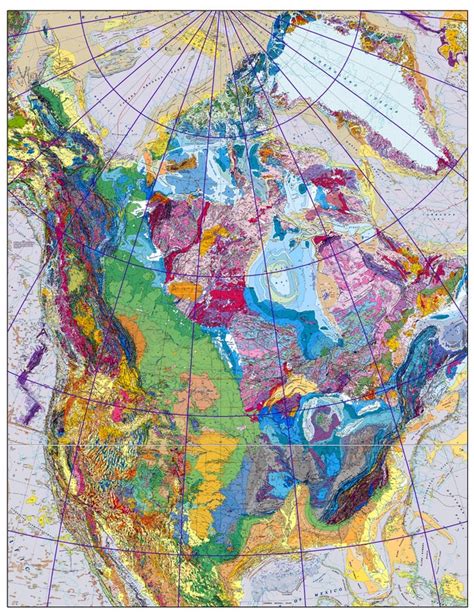 Geologic Map Of North America Usgs Full Details High Resolution