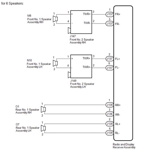 Toyota Tundra Service Manual - Speaker Circuit - Audio And Visual System