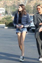 Kaia Gerber Leggy In Jeans Shorts Out In Malibu Celebmafia