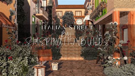 The Sims 4 Italian Street Set At Simspiration Builds Cc The Sims