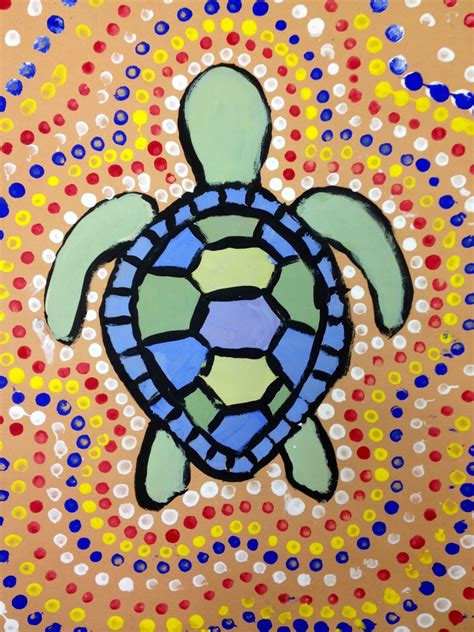 Art At Hosmer Aboriginal Animal Dot Painting Part 2
