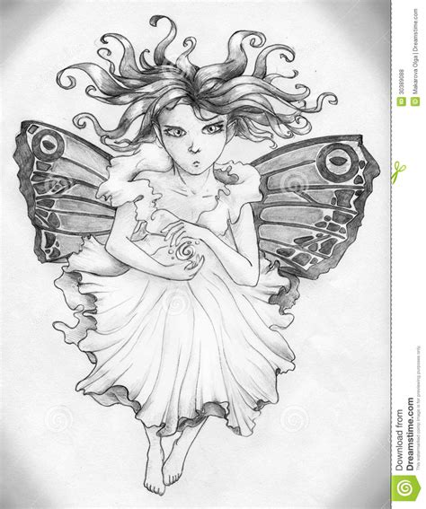 Angry Fairy Girl Stock Illustration Illustration Of
