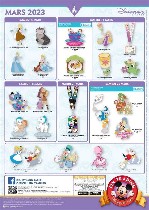 Updated Disneyland Paris Pin Release Schedule For March 2023 Mousesteps